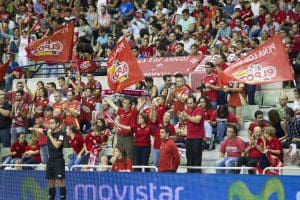 Murcia, 03-10-2015, LNFS, Primra Division Futbol sala, encuentro entre ElPozo Murcia vs Peñiscola FS, Palacio de los Deportes de Murcia, Jornada 4, Temporada 2015-2016.